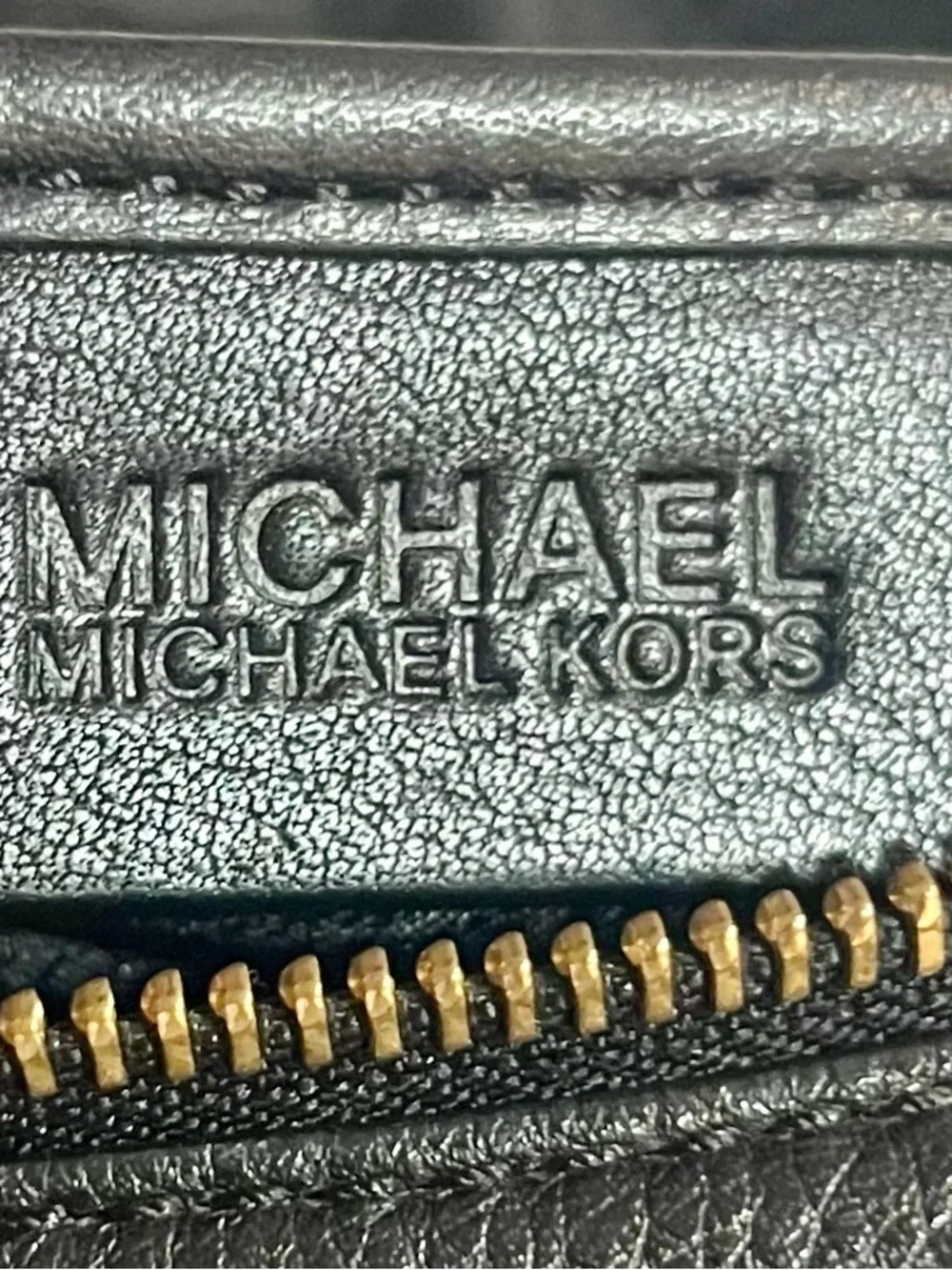 Michael Kors Black Pebbled Leather Hobo with Gold-Tone Tassel Charm
